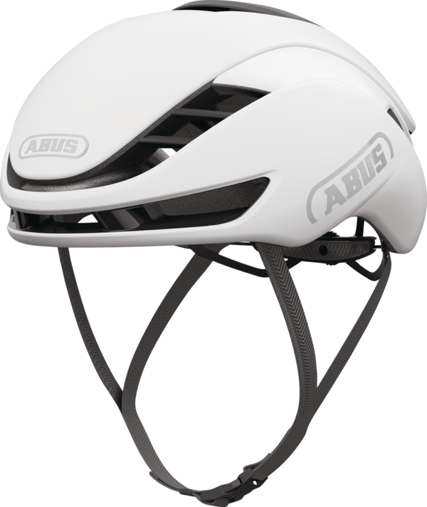 Abus Gamechanger 2.0 Polar White. Hvid aerohjelm til tri og landevej