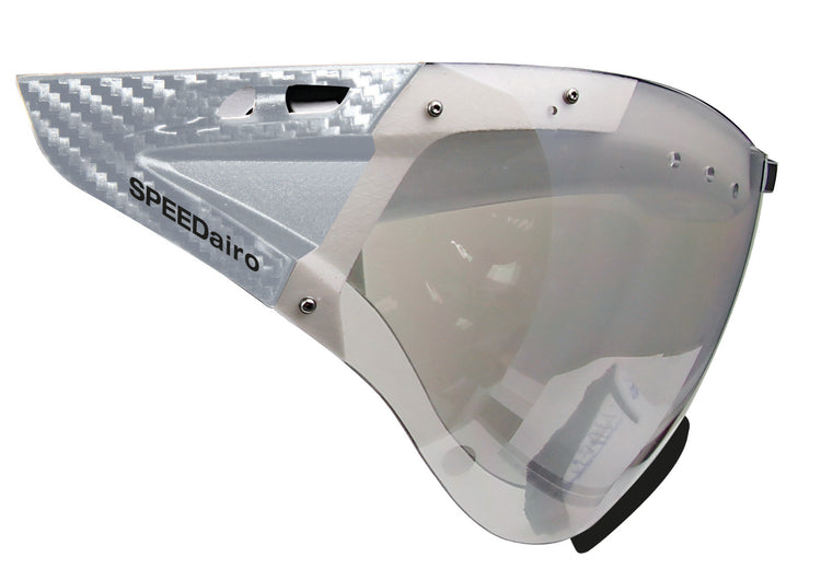 Casco Speedmask Carbonic Silver Clear