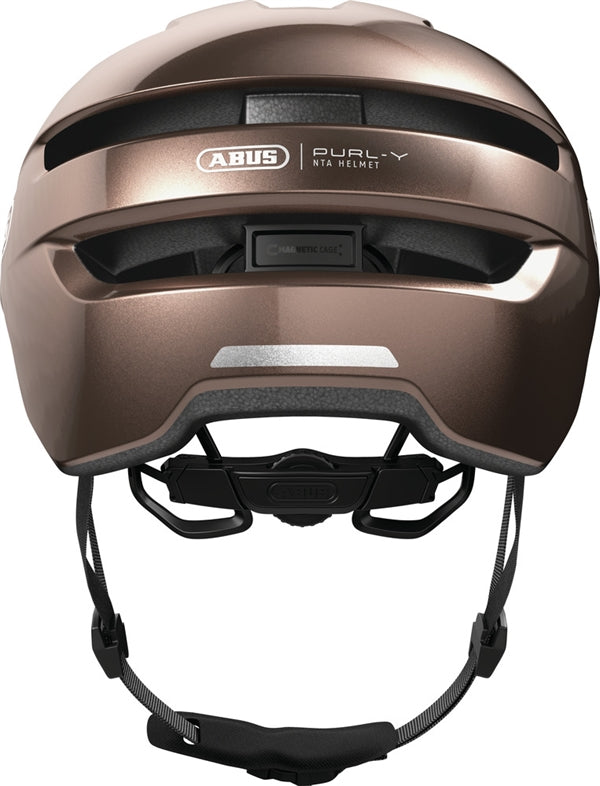 Abus Purl-Y Metallic Copper NTA 8776 cykelhjelm elcykel. Kobberfarvet