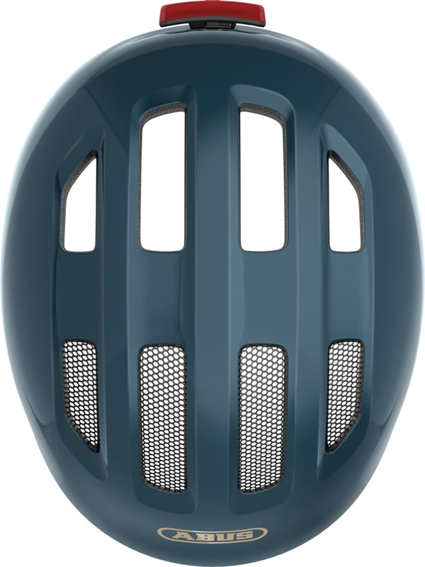Abus Smiley 3.0 Ace LED Royal Blue. Blank blå cykelhjelm til børn og baby med aftagelig LED lygte