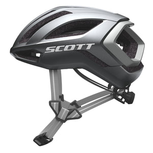 Scott Centric Plus (Mips) Dark Silver Reflective Grey. Cykelhjelm til landevej