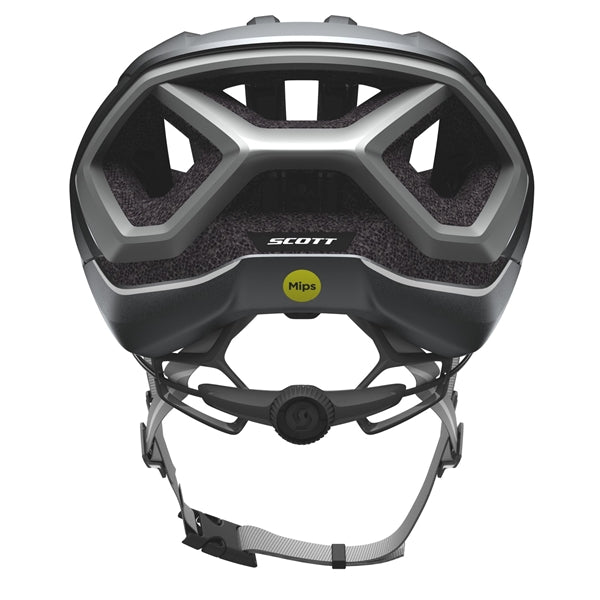 Scott Centric Plus (Mips) Dark Silver Reflective Grey. Cykelhjelm til landevej