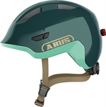 Abus Smiley 3.0 Ace LED Royal Green | Grön cykelhjälm för barn med LED lampa 