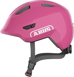 Abus Smiley 3.0 Shiny Pink. Rosa cykelhjälm för barn och bebis
