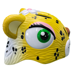 Crazy Safety Yellow Leopard med LED lys
