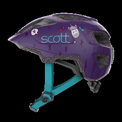 Scott Spunto Kid Deep Purple Blue LED Lampa 46-52 cm | Lila cykelhjälm till barn